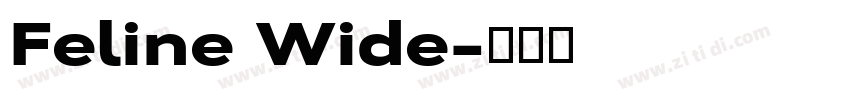 Feline Wide字体转换